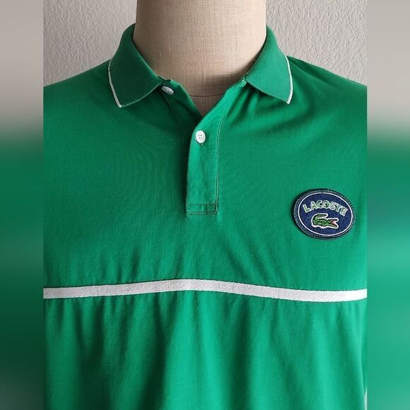 LACOSTE Men's Polo Vintage Sz XXL - Picture 6 of 13
